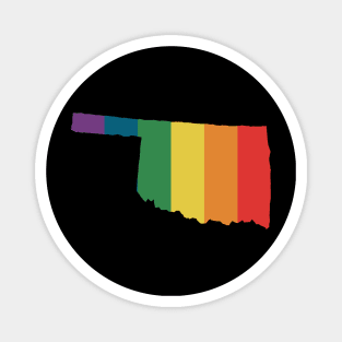 Oklahoma State Rainbow Magnet